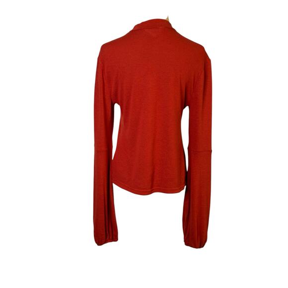 Jack by BB Dakota Burnt Orange Balloon Sleeves Sweater size Medium - Picture 8 of 14